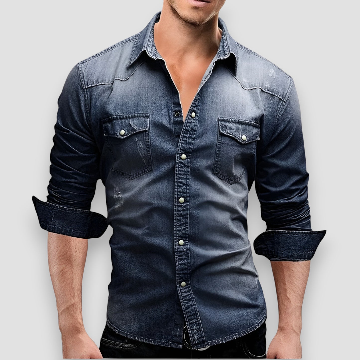 Kurt™ | Klassisk Denimskjorta