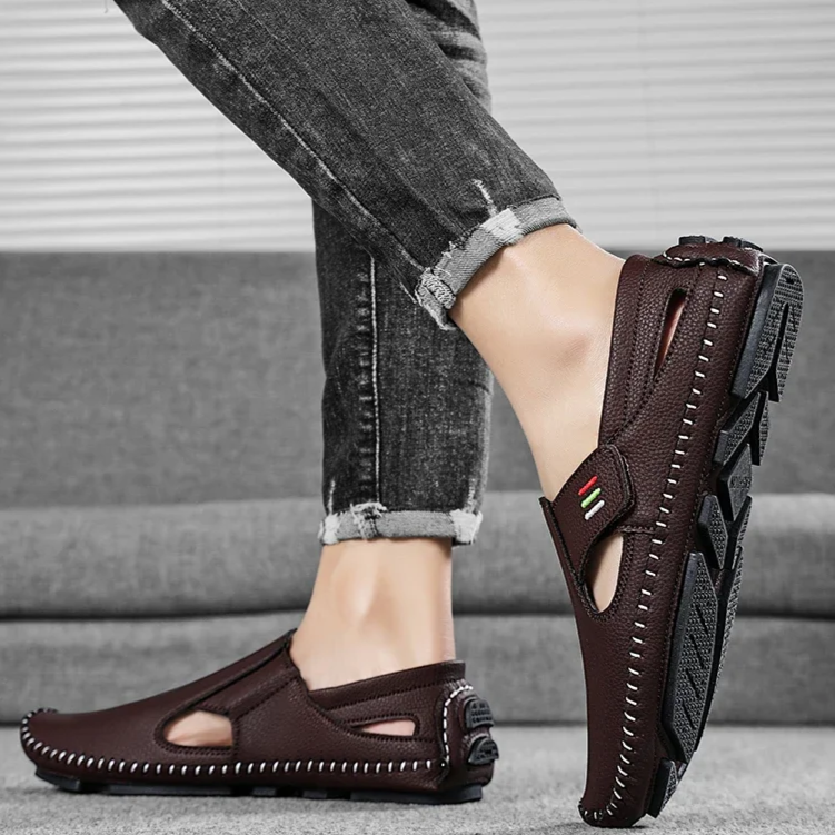 Oliver™ | Loafers i läder