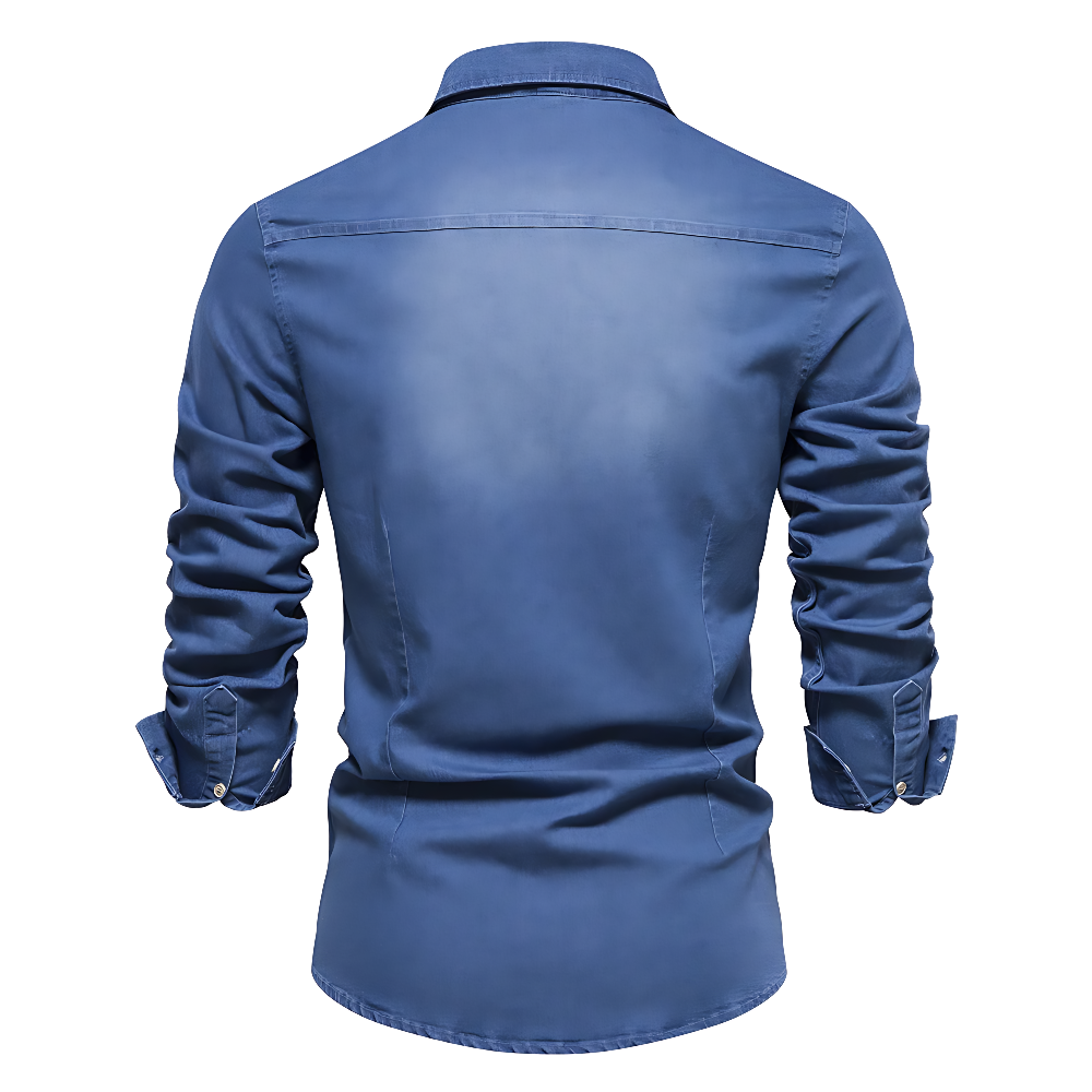 Fredrik™ | Denimskjorta i Bomull