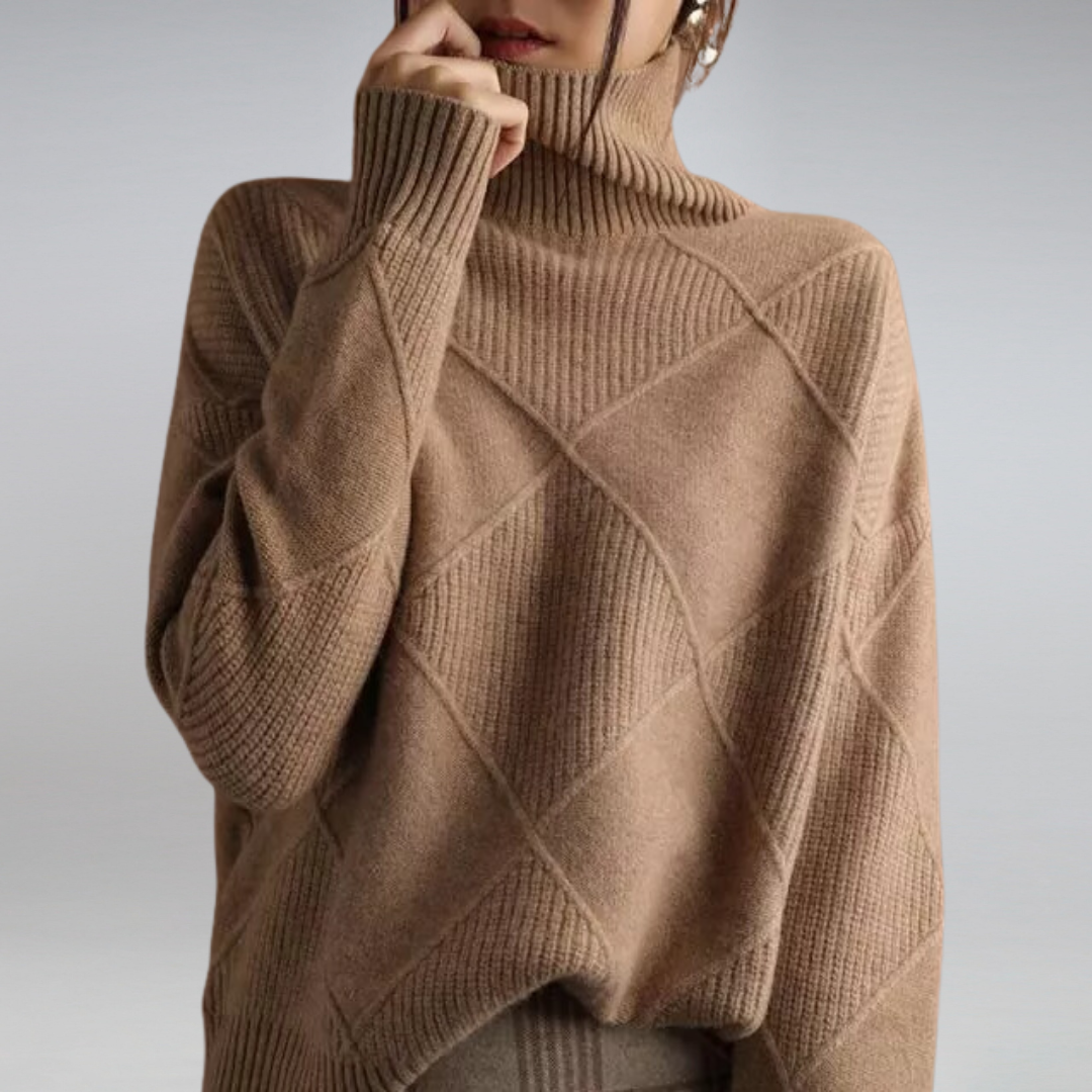 Ella™ | Cashmere Rollkrage Tröja