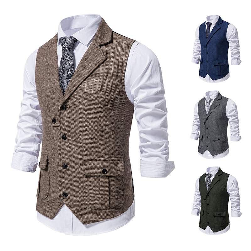 Mårten™ | Elegant herrgilet med sidofickor