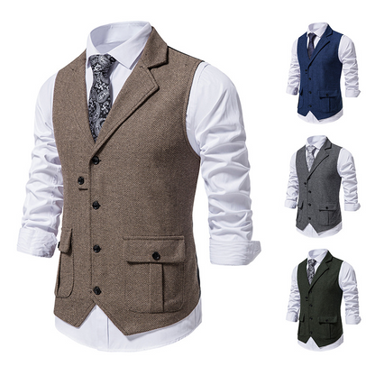 Mårten™ | Elegant herrgilet med sidofickor