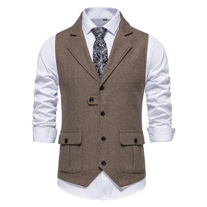 Mårten™ | Elegant herrgilet med sidofickor