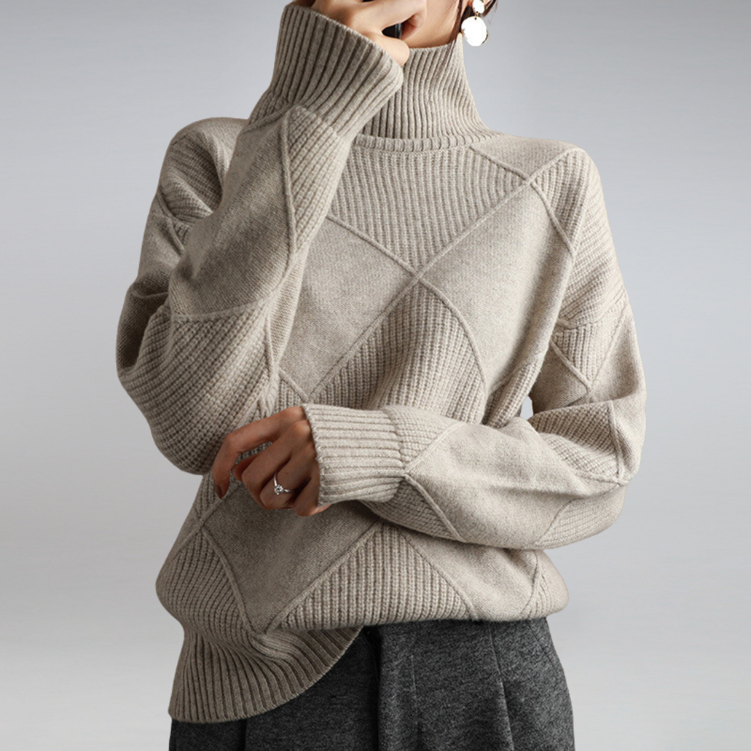 Ella™ | Cashmere Rollkrage Tröja