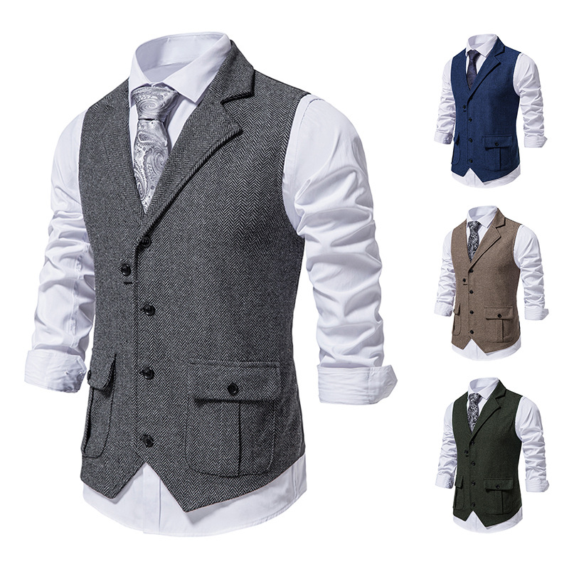 Mårten™ | Elegant herrgilet med sidofickor