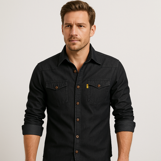 Fredrik™ | Denimskjorta i Bomull