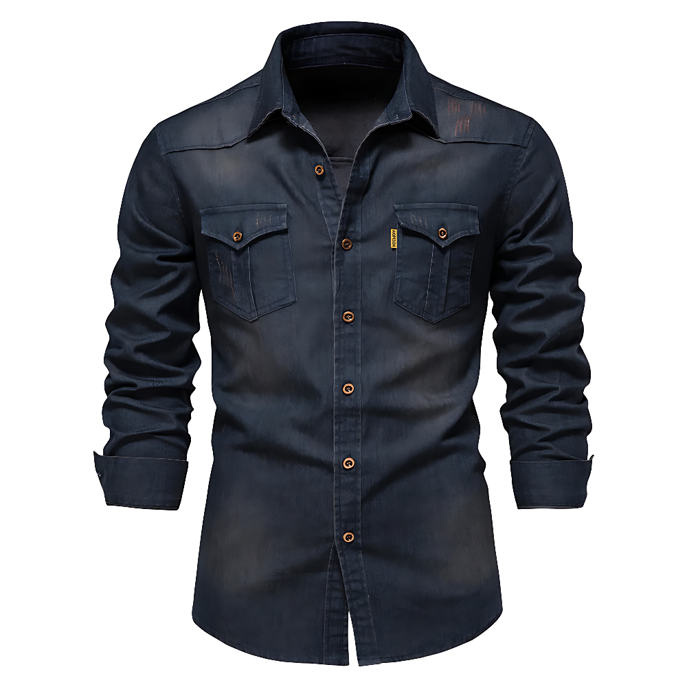 Fredrik™ | Denimskjorta i Bomull