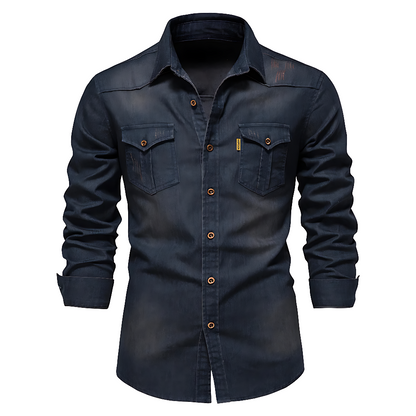 Fredrik™ | Denimskjorta i Bomull