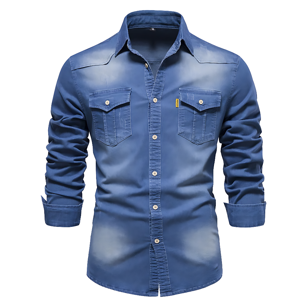 Fredrik™ | Denimskjorta i Bomull
