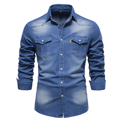 Fredrik™ | Denimskjorta i Bomull
